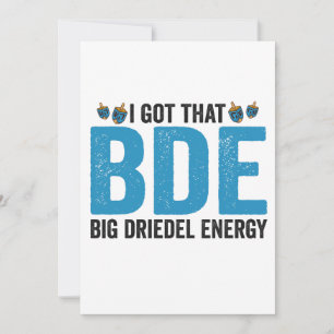 Funny Hanukkah Dreidel Jewish Game Holiday Humour Invitation