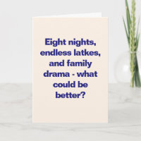 Funny Hanukkah Family Quote Sassy Blue Custom