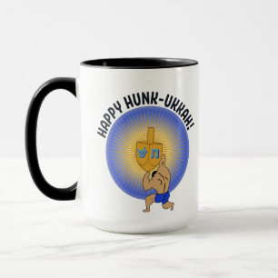 Funny Hanukkah Hunk Holiday Mug