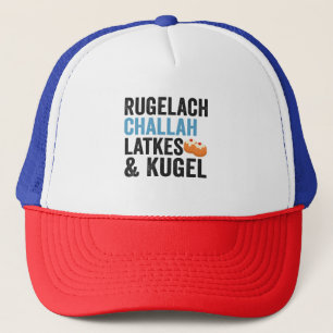 Funny Hanukkah Jewish Food Lover Holiday Humour Trucker Hat