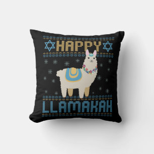 Funny Hanukkah Jewish Holiday Ugly Sweater Humour Cushion