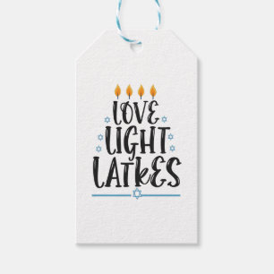 Funny Hanukkah Latke Jewish Cook Holiday Humour Gift Tags