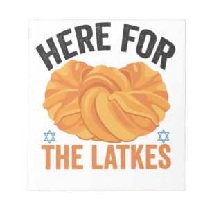 Funny Hanukkah Latke Jewish Cook Holiday Humour Notepad