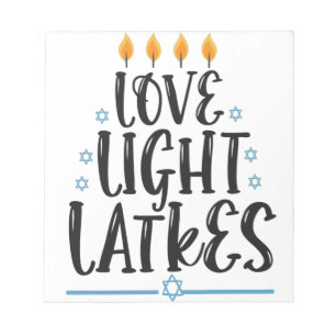 Funny Hanukkah Latke Jewish Cook Holiday Humour Notepad