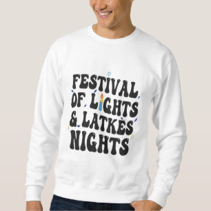 Funny Hanukkah Latke Jewish Cook Holiday Humour Sweatshirt