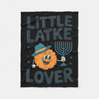 Funny Hanukkah Little Latke Jewish Family Kids Mat
