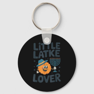 Funny Hanukkah Little Latke Jewish Family Kids Mat Key Ring