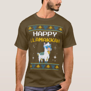 Funny Hanukkah Llama Pun Happy Llamakkah Jewish Ug T-Shirt