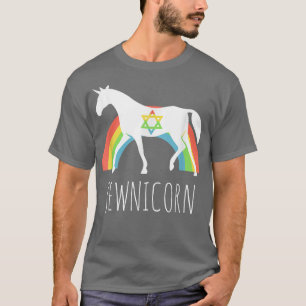 Funny Hanukkah Rainbow Jewish Unicorn Jewnicorn Je T-Shirt