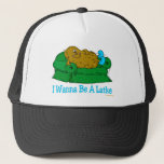 FUNNY HANUKKAH SHIRT 'IWANT TO BE A LATKE' TRUCKER HAT<br><div class="desc">GIVE THIS UNIQUE CHANUKAH GIFT - A  COUCH POTATO SAYING" I WANT TO BE A LATKE" TO FAMILY AND FRIENDS.  Jewish  HUMOR GOES A LONG WAY.</div>