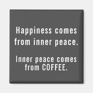 Funny Happiness Coffee Definition Magnet