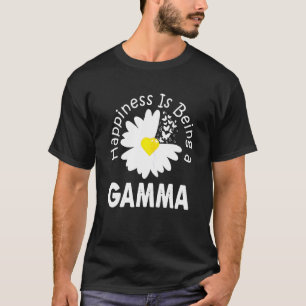 Funny Happiness Is Being A Gamma Floral Butterfly T-Shirt