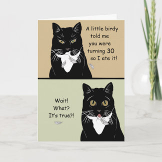 Funny Happy 30th Birthday Card