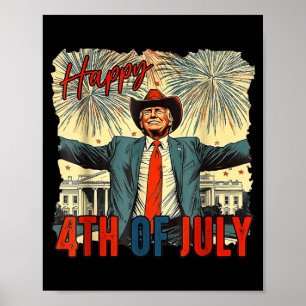 Funny Happy 4th of July Independence Day Poster