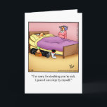 Funny Happy Anniversary Card For Them<br><div class="desc">Wonderfully funny and slightly sarcastic cartoon characters in hilarious situations that’s sure to bring a smile to anyone’s face. Great fun for the wonderfully funny, slightly sarcastic characters you know! Enjoy spreading the laughter with this hilarious anniversary humour greeting card by cartoonist Bill Abbott; send some laughs along with your...</div>