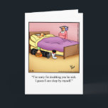 Funny Happy Anniversary Card For Them<br><div class="desc">Wonderfully funny and slightly sarcastic cartoon characters in hilarious situations that’s sure to bring a smile to anyone’s face. Great fun for the wonderfully funny, slightly sarcastic characters you know! Enjoy spreading the laughter with this hilarious anniversary humour greeting card by cartoonist Bill Abbott; send some laughs along with your...</div>