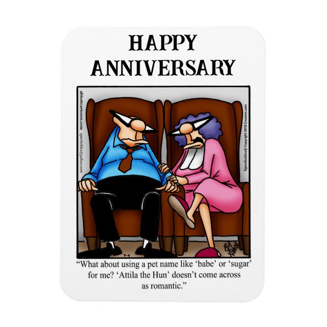Funny Happy Anniversary Magnet Gift (Vertical)