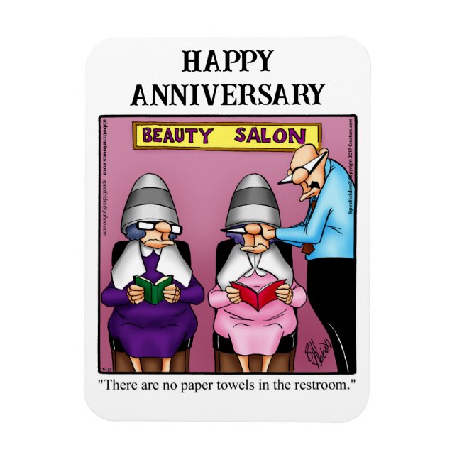 Funny Happy Anniversary Magnet Gift (Vertical)
