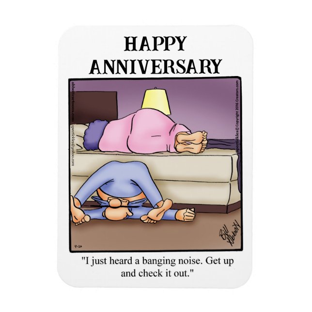 Funny Happy Anniversary Magnet Gift (Vertical)