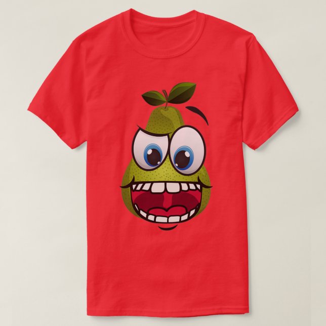 Funny Happy Avocado T-Shirt (Design Front)