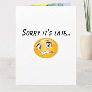 Funny Happy Belated Birthday  Card