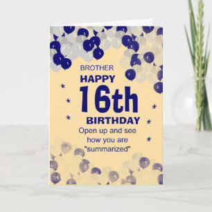 funny happy birthday brother card