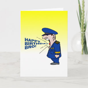funny happy birthday brother wish card