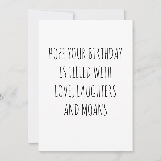 Funny Happy Birthday Card (Front)