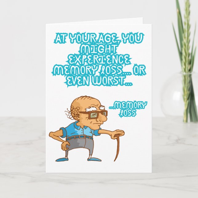 Funny Happy Birthday Card Humour Greeting  (Front)