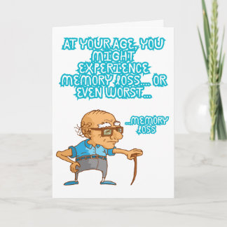 Funny Happy Birthday Card Humour Greeting