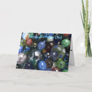 Funny Happy Birthday Dad Marbles Card