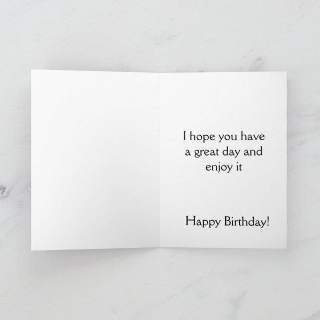 funny happy birthday dog and turtle card (Inside)