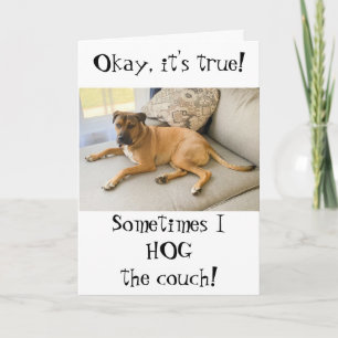 Funny Happy Birthday From the Dog Card