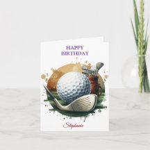 Funny Happy Birthday Golfing Ball Lovers