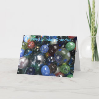 Funny Happy Birthday Grandad Marbles Card