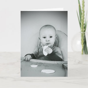 Funny Happy Birthday Greeting Card Cake Baby