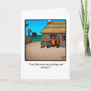 Funny Happy Birthday Humour Greeting Card