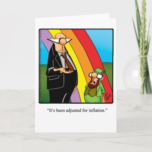 Funny Happy Birthday Humour Greeting Card (Front)