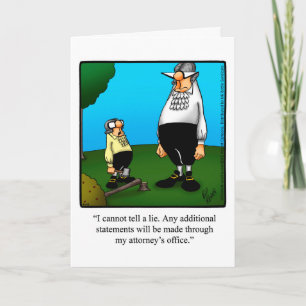 Funny Happy Birthday Humour Greeting Card