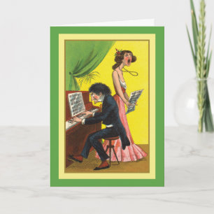 Funny Happy Birthday Music Theme Short Verse Card