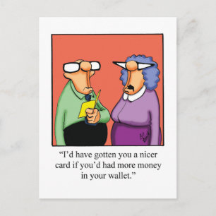 Funny Happy Birthday Postcard