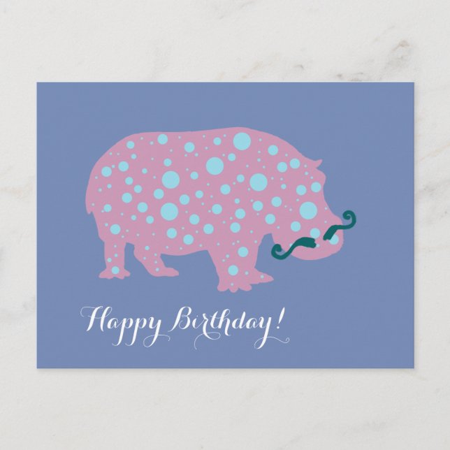 Funny Happy Birthday Postcard (Front)