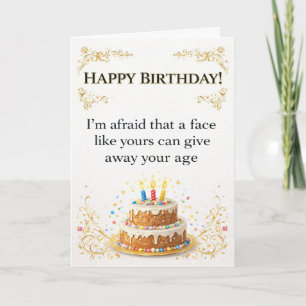 Funny happy Birthday wish Card