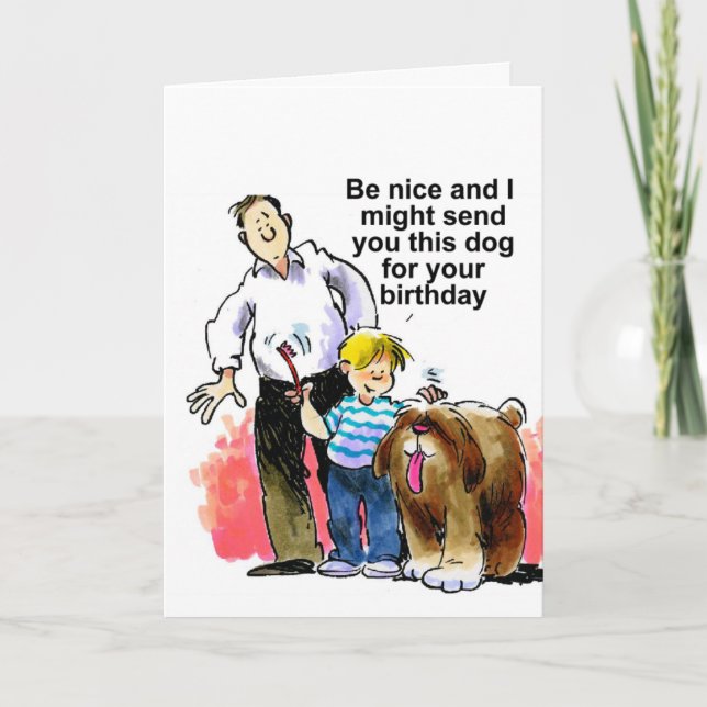 funny happy birthday wish card (Front)