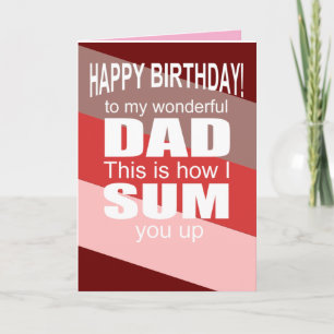 funny happy birthday wish to dad card