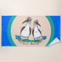 Funny, happy blue footed boobies dancing cartoon