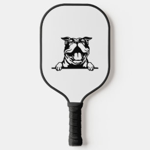 Funny happy Bulldog Pickleball Paddle