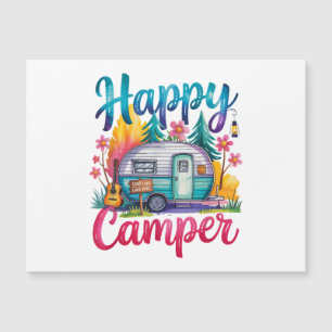 Funny Happy Camper Camping Apparel Trailer RV Kids