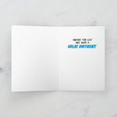 Funny Happy Dog and Grumpy Cat Birthday Card (Inside)