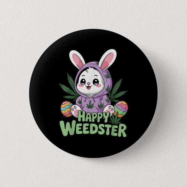 Funny Happy Easter  6 Cm Round Badge (Front)